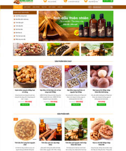 Mẫu web bán nông sản
